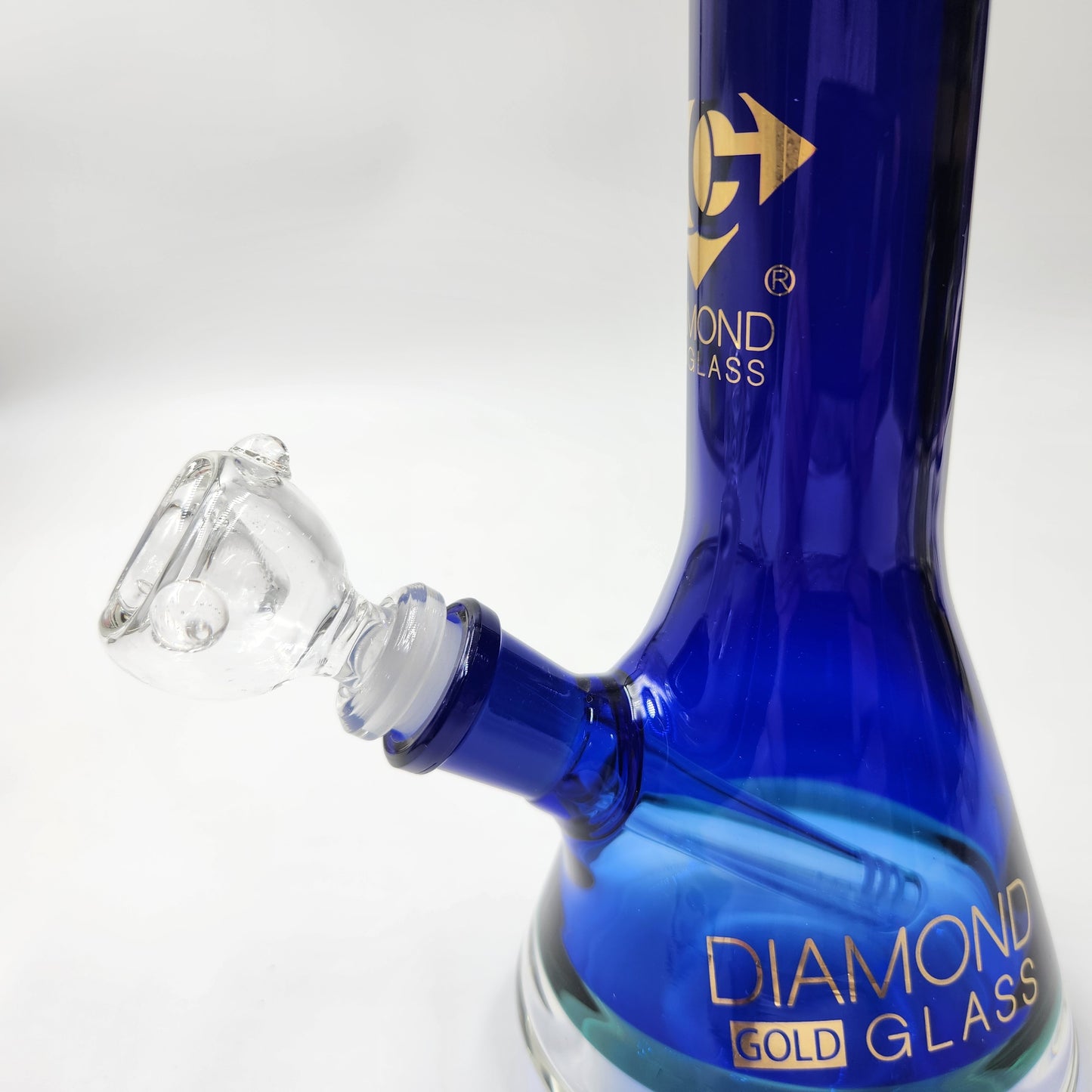 8" Boss Color Design Flat Mouth Beaker Bong