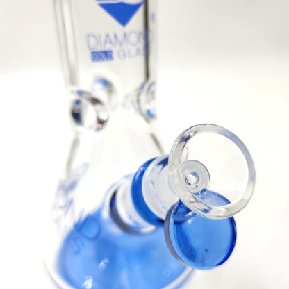 9" Diamond Glass Heavy Duty Beaker Bong