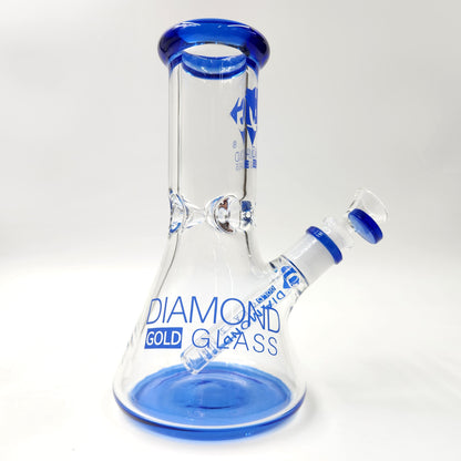 9" Diamond Glass Heavy Duty Beaker Bong