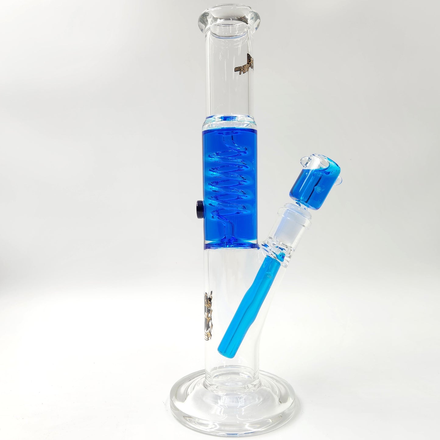 12" Phoenix Star Freezable Glycerin Straight Tube Bong