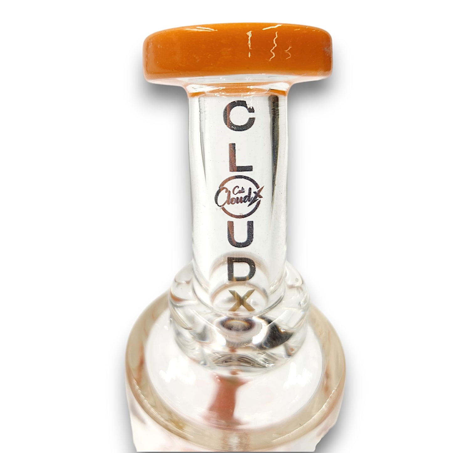 8" Cali CloudX Tail Straight Tube Percolator Bong