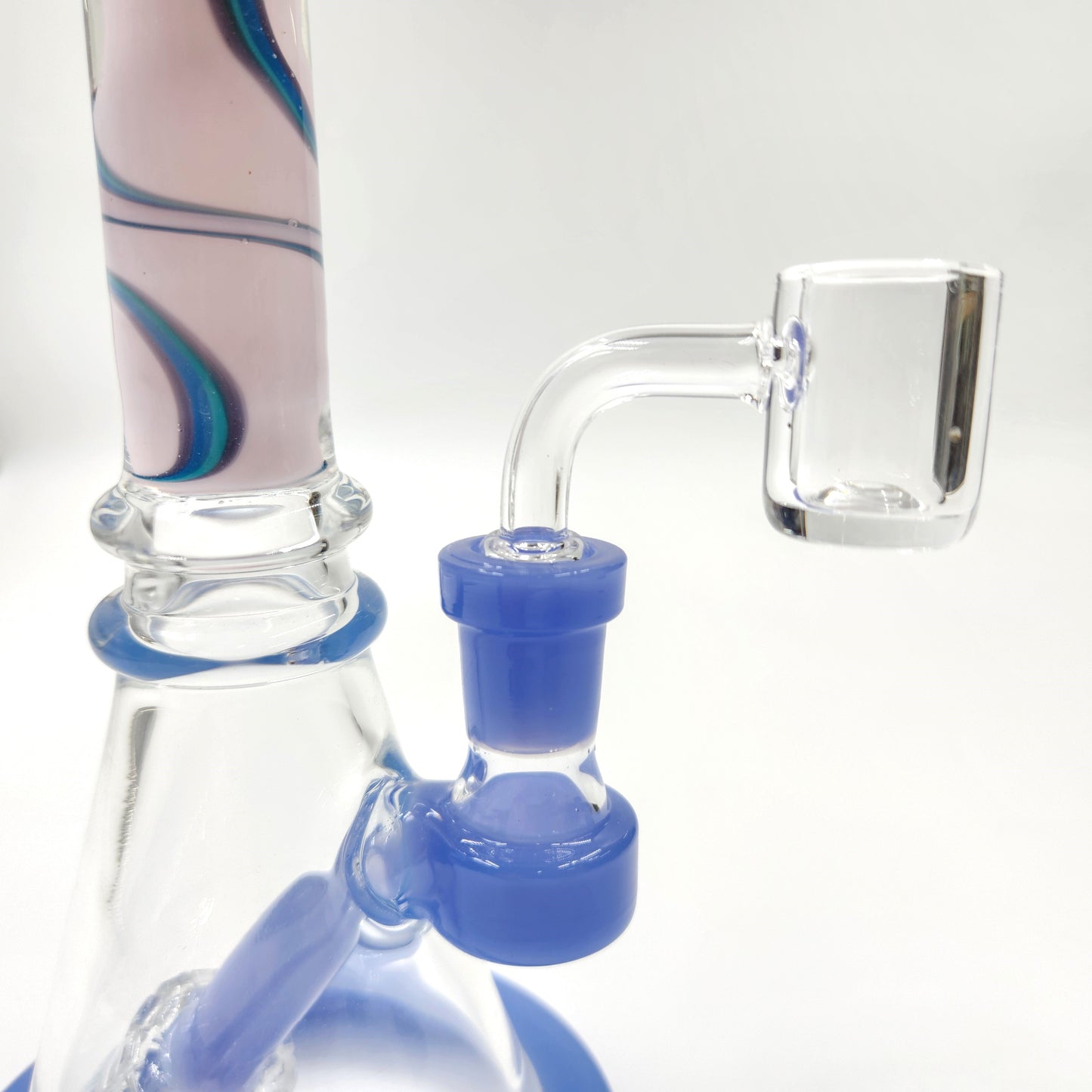 9" Swirl Angled Circ Perc Beaker Dab Rig Bong