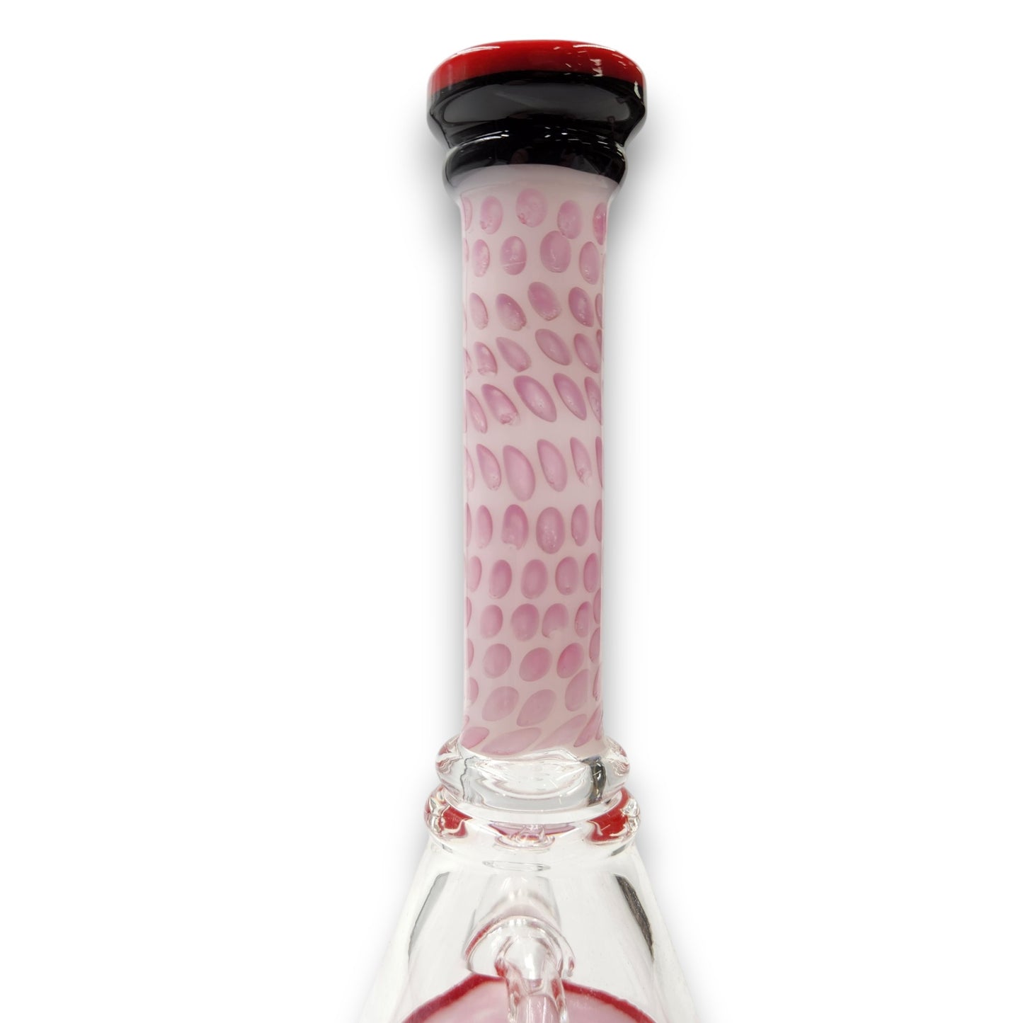 9" Dotted Circ Perc Beaker Dab Ring Bong