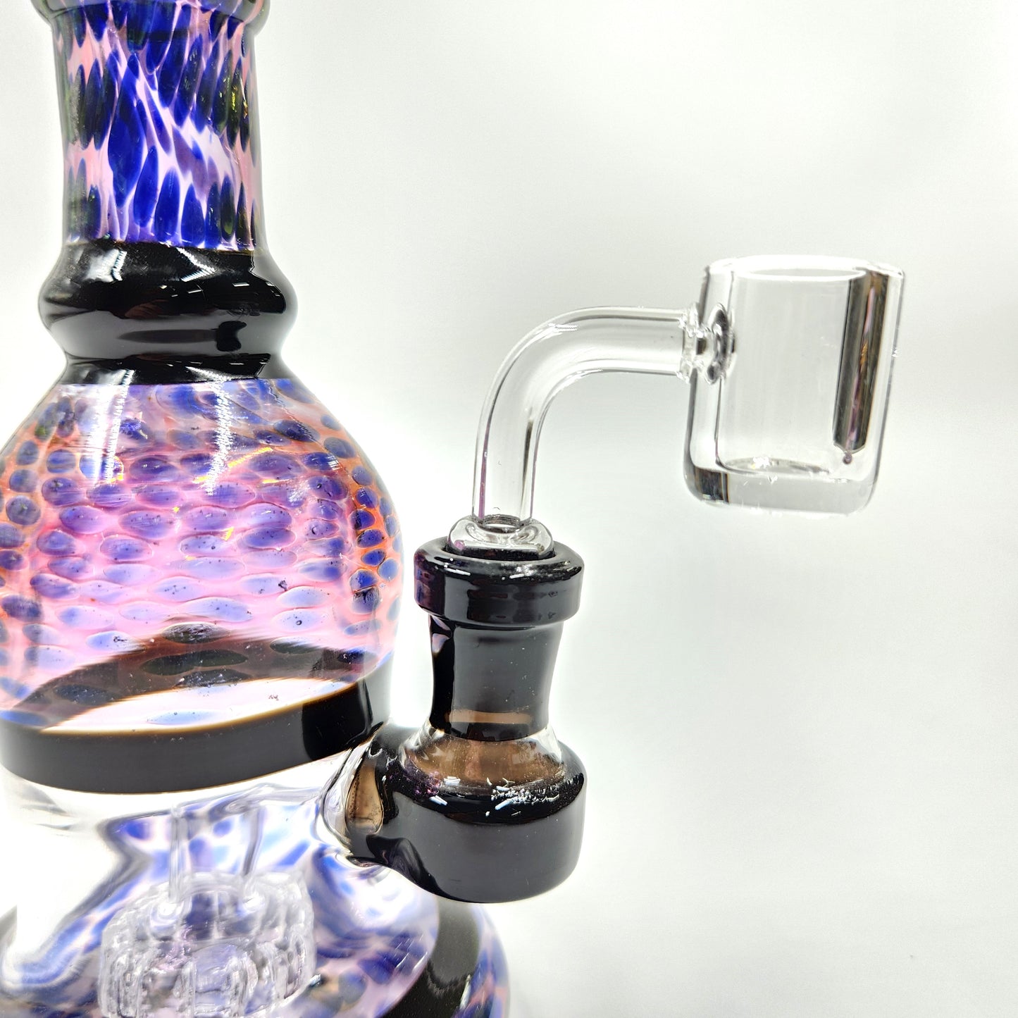 10" Circ Perc Colored Angle Mouth Dab Rig Bong