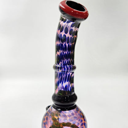 10" Circ Perc Colored Angle Mouth Dab Rig Bong