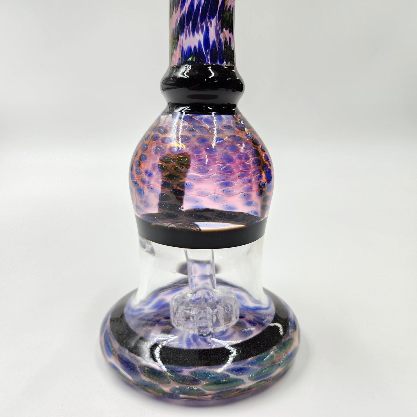 10" Circ Perc Colored Angle Mouth Dab Rig Bong