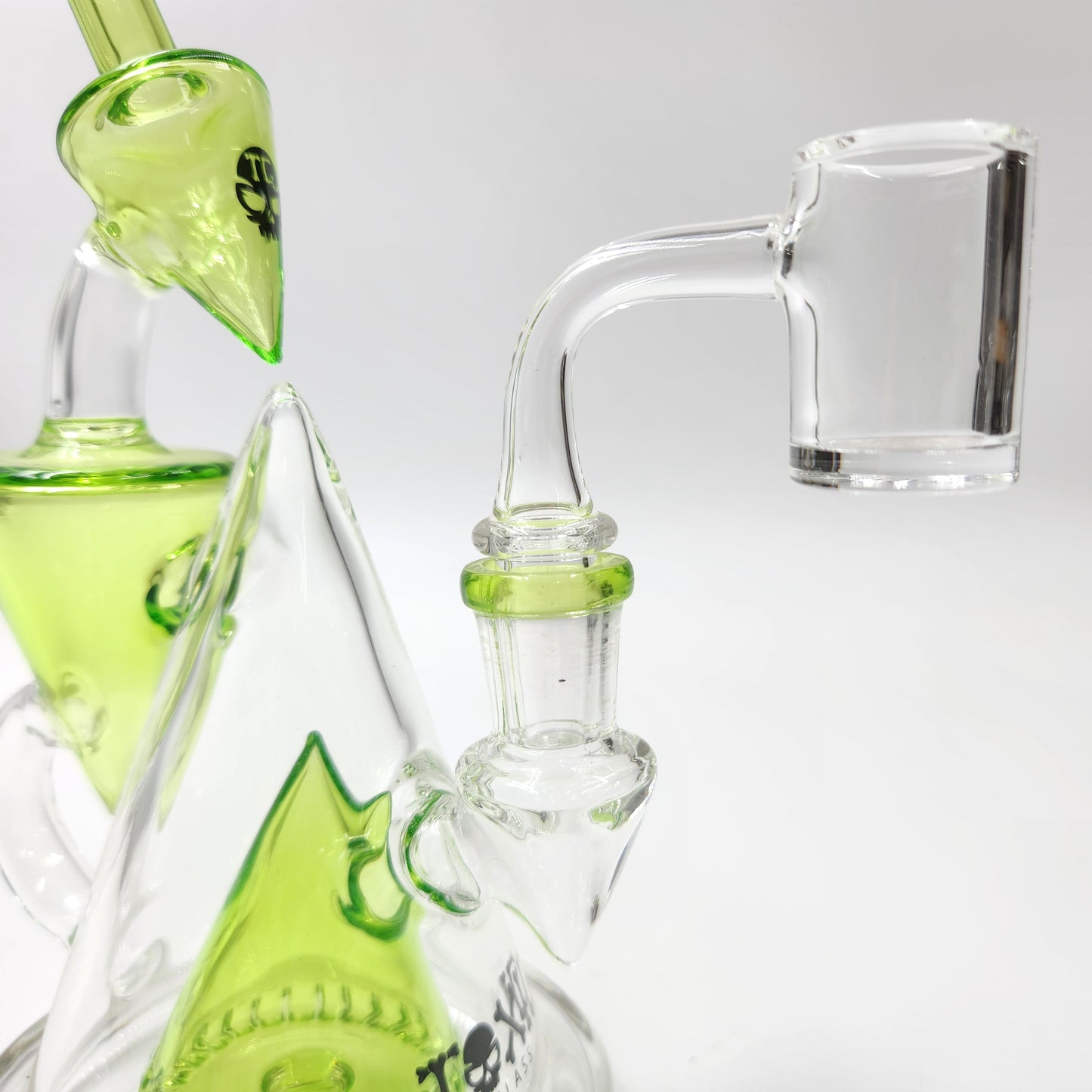 8" Toxic Glass Volcano Unique Dab Rig