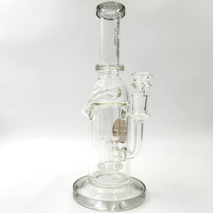 12" Bougie Glass Showerhead Perc Recycler Bong