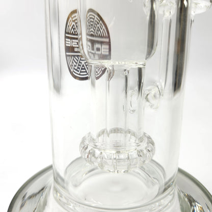 12" Bougie Glass Showerhead Perc Recycler Bong