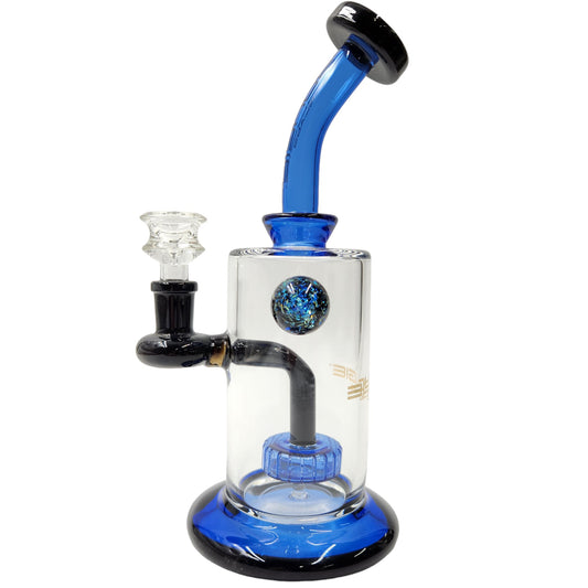 10" Bougie Glass Circ Perc Barrel Bong