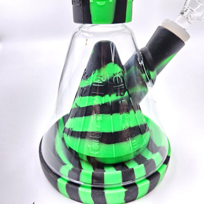 14" Silicone and Glass Volcano Bong