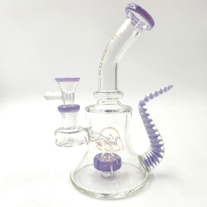 7" Cali CloudX Tail Circ Perc Bong