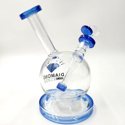 7" Diamond Glass Dome Bubbler Bong