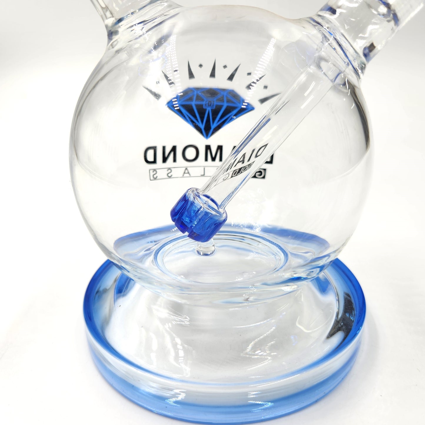 7" Diamond Glass Dome Bubbler Bong