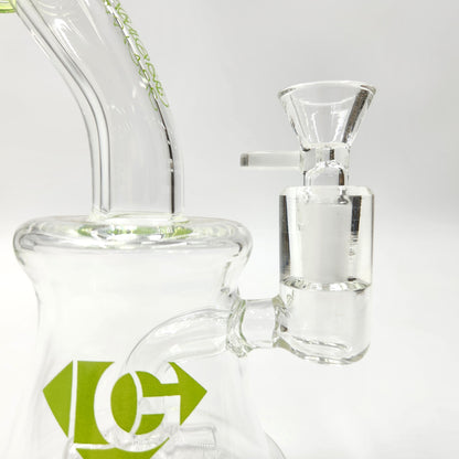 7" Diamond Quad Inline Perc Bong