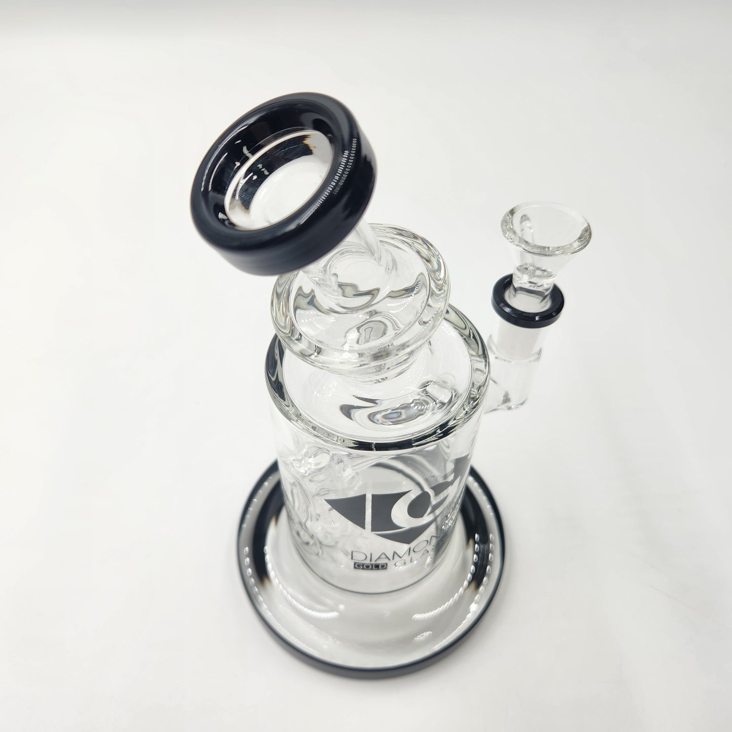 8" Diamond Glass Sprinkler Percolator Bong