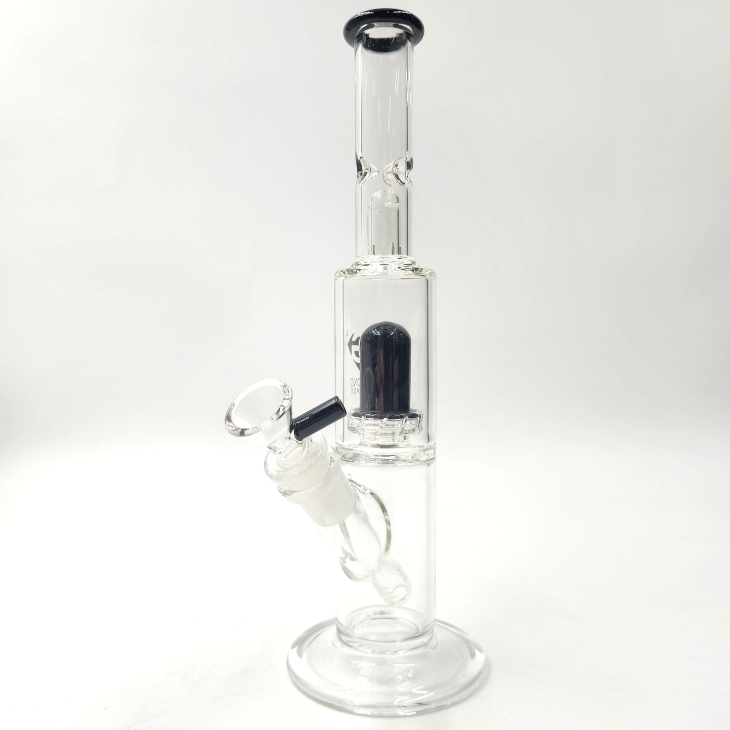 11" Diamond Showerhead Percolator Straight Bong