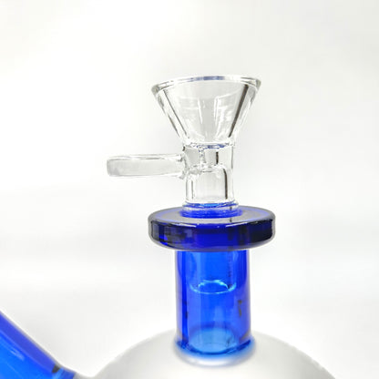 7" Diamond Glass Globe Barrel Percolator Bong