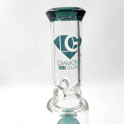 13" Diamond Glass Tree Percolator Straight Tube Bong