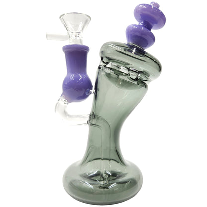 7" Queens Gambit Multi Hole Percolator Bong