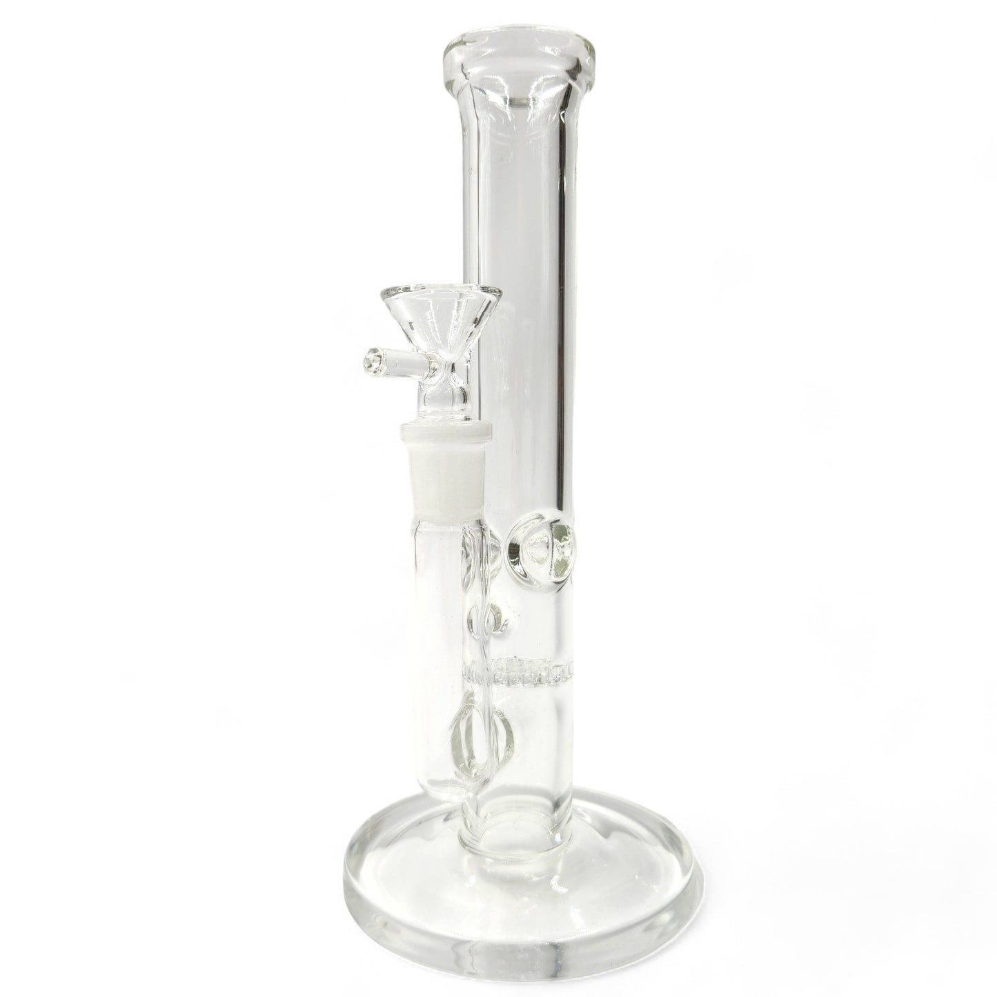 8" Mini Straight Tube Honeycomb Perc Bong