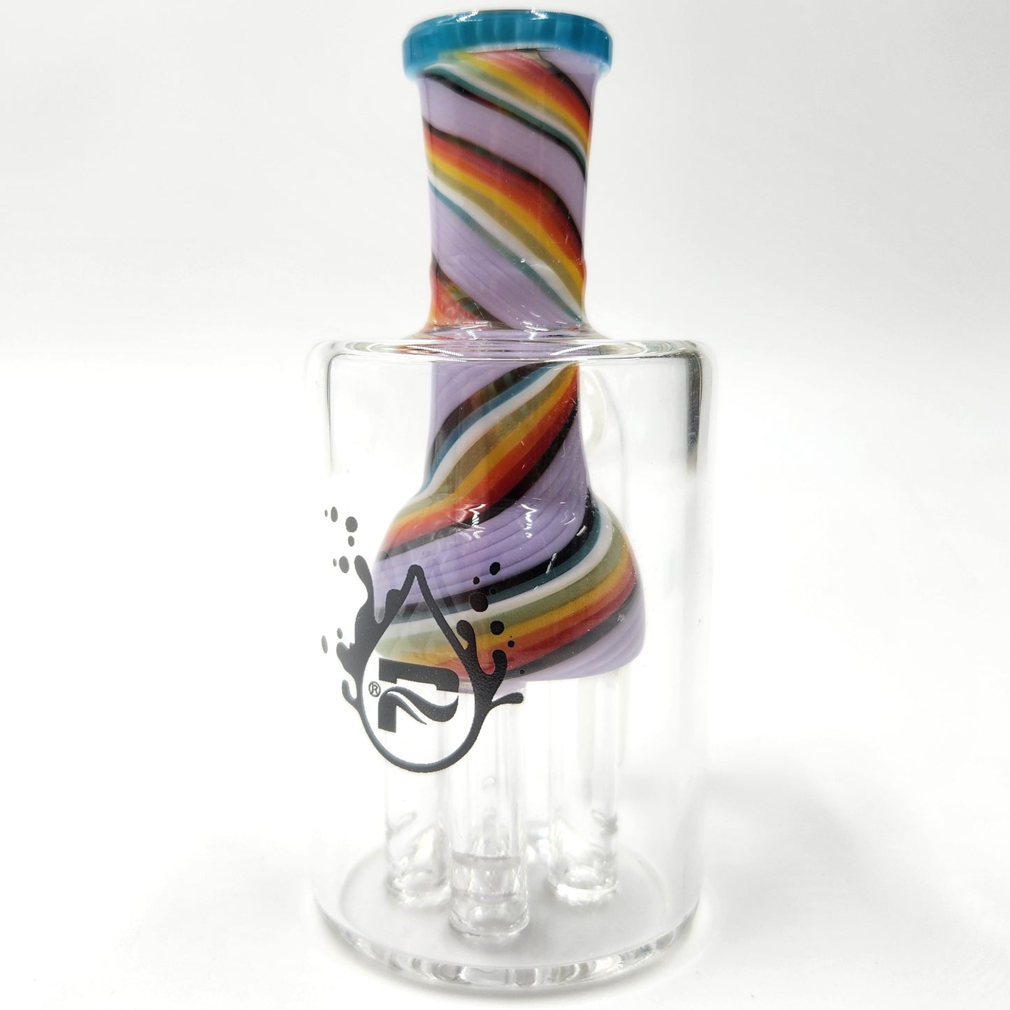 Pulsar Color Swirl 90 Degree Tree Perc 14mm Ash Catcher