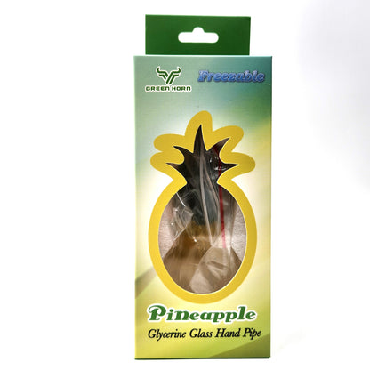 5-1/2" Pineapple Glycerin Freezable Glass Hand Bowl Pipe