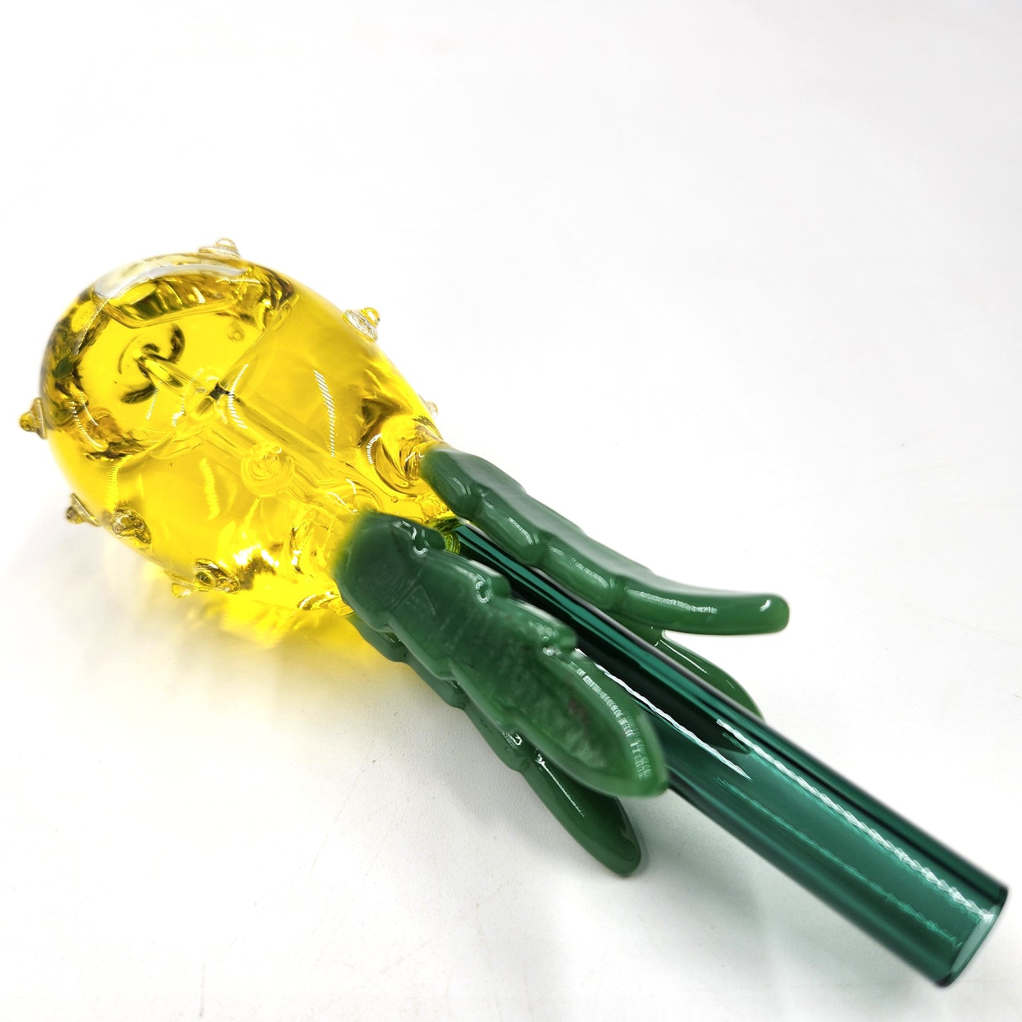 5-1/2" Pineapple Glycerin Freezable Glass Hand Bowl Pipe