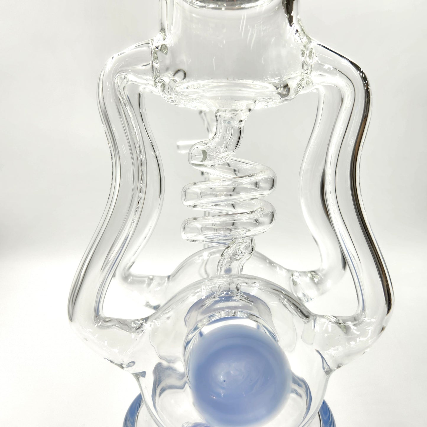 15" Clover Glass Sprinkler Percolator Recycler Bong