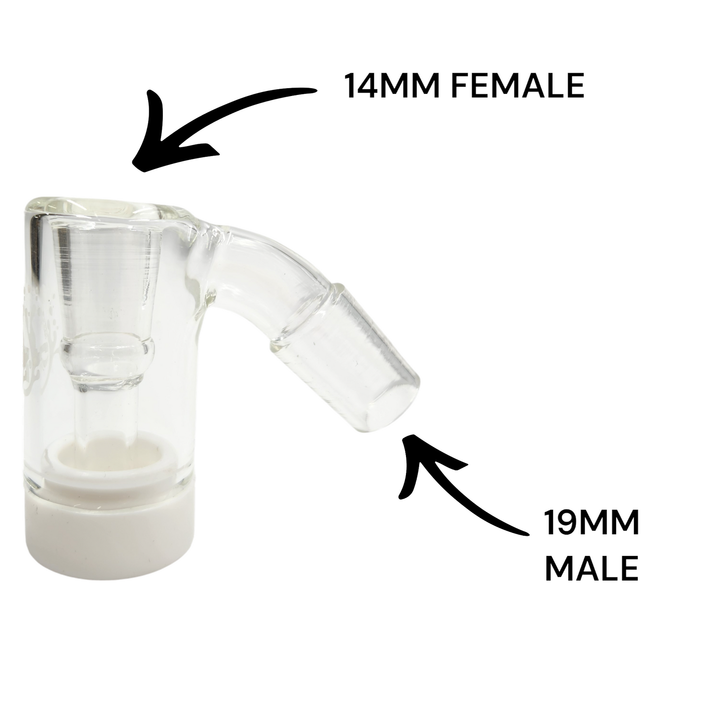 Pulsar Oil Reclaimer with Storage 45 deg 14mm male slide / 19mm male to bong