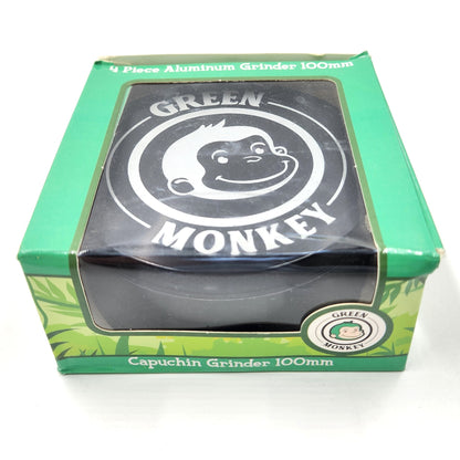 4" Large Green Monkey Capuchin Aluminum 4 Piece Grinder