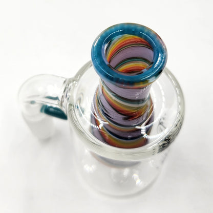 Pulsar Color Swirl 90 Degree Tree Perc 14mm Ash Catcher