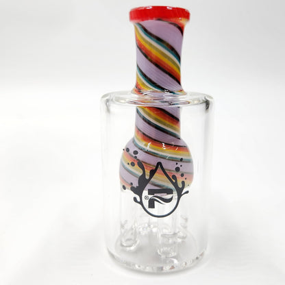 Pulsar Color Swirl 45 Degree Tree Perc 14mm Ash Catcher