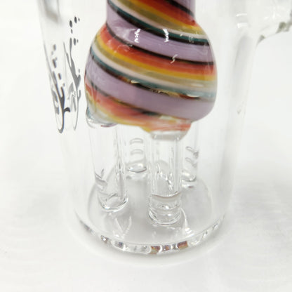 Pulsar Color Swirl 45 Degree Tree Perc 14mm Ash Catcher