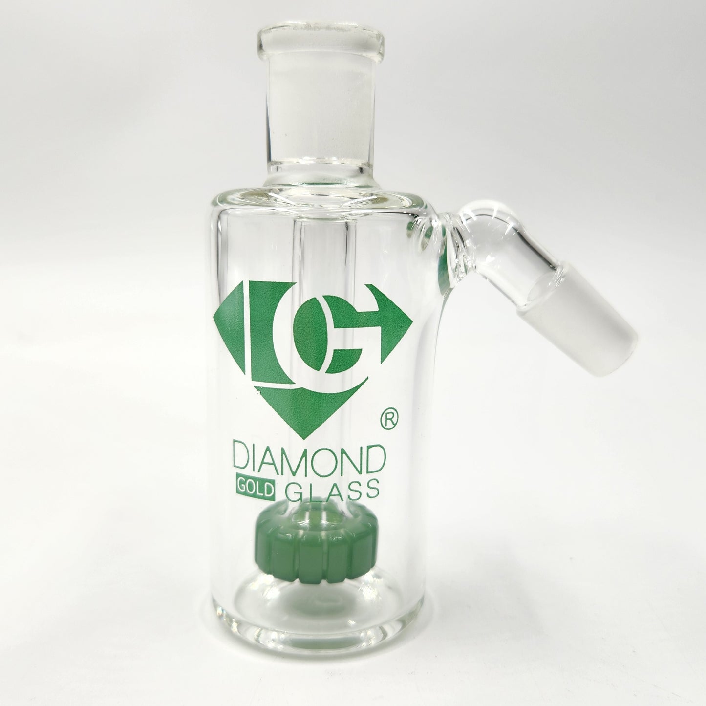 Diamond 4-1/2" Ash Catcher Circ Perc 14mm 45 Deg