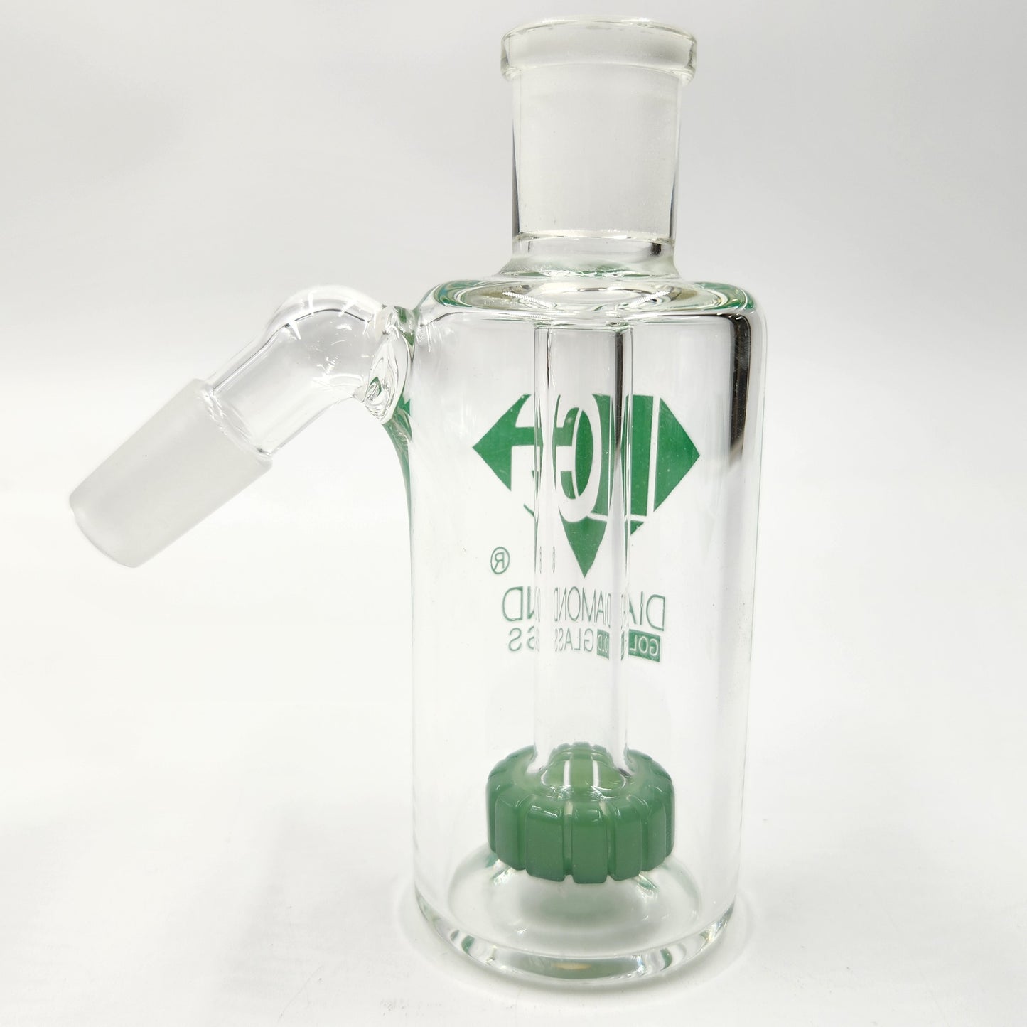 Diamond 4-1/2" Ash Catcher Circ Perc 14mm 45 Deg