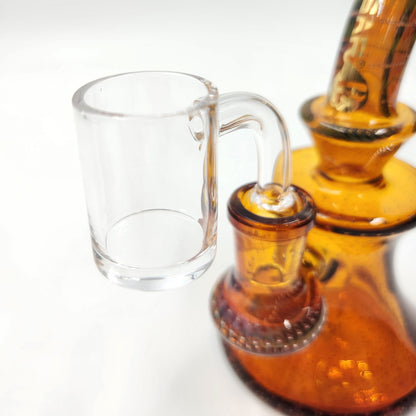 6-1/2" Pulsar Bubble Matrix Hourglass Dab Rig Bong