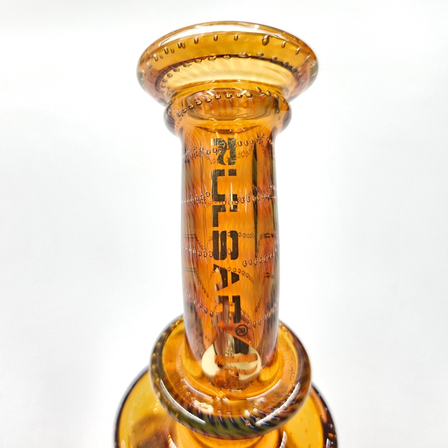 6-1/2" Pulsar Bubble Matrix Hourglass Dab Rig Bong