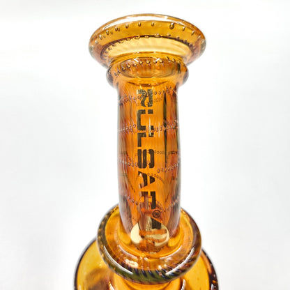 6-1/2" Pulsar Bubble Matrix Hourglass Dab Rig Bong