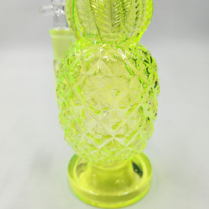 8" Pineapple Florescent Glass Bong