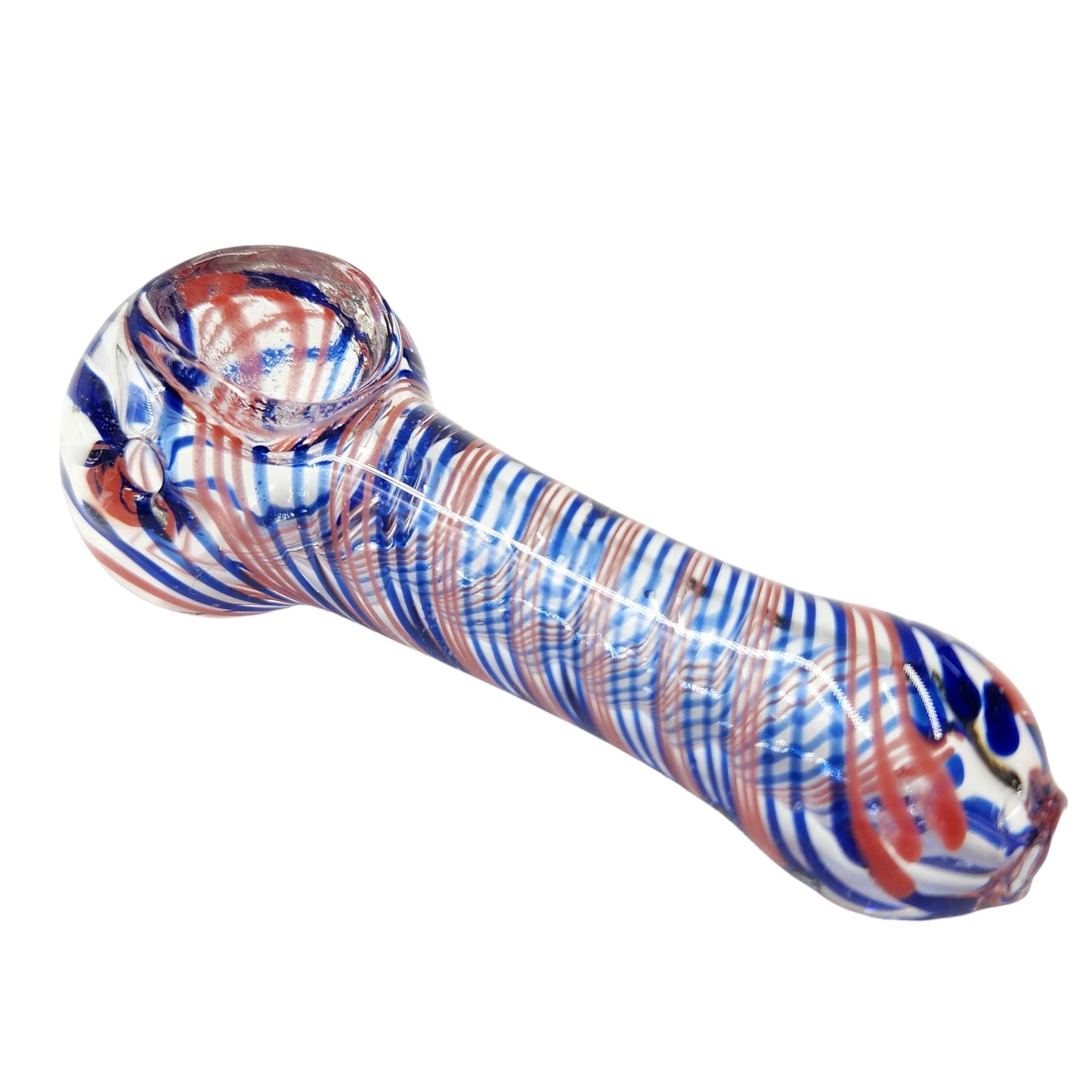 4" Blue Spiral Bowl