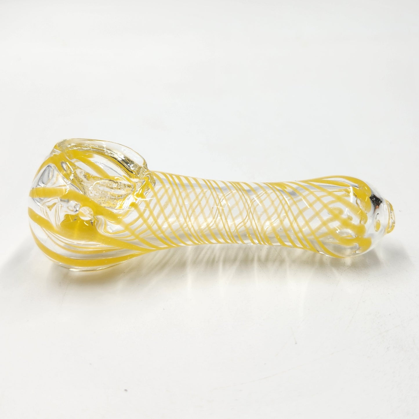 4" Yellow Spiral Bowl