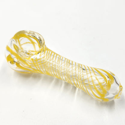 4" Yellow Spiral Bowl