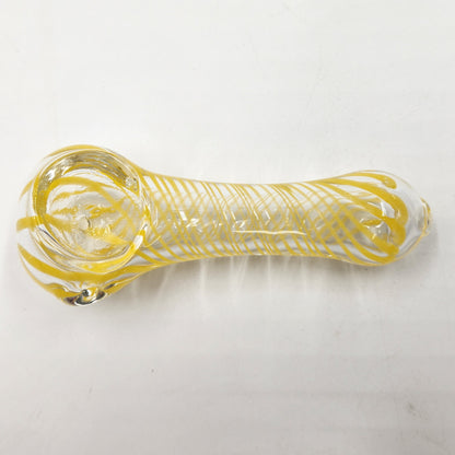 4" Yellow Spiral Bowl