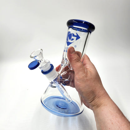 9" Diamond Glass Heavy Duty Beaker Bong