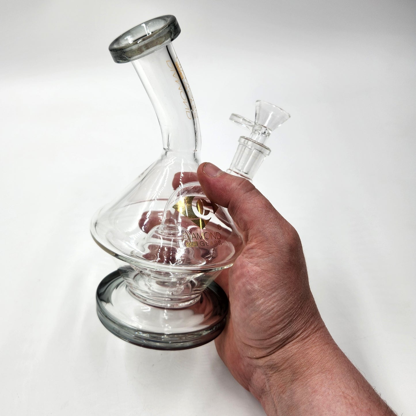 8" Diamond Dome Perc Bong