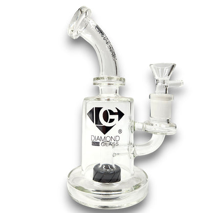 7" Diamond Glass Turbine Circ Perc Barrel Bong