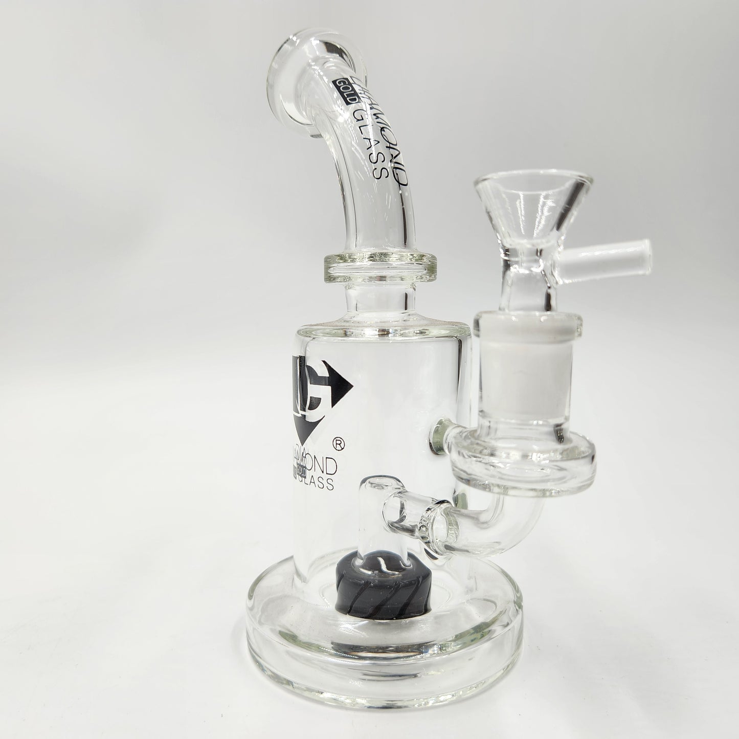 7" Diamond Glass Turbine Circ Perc Barrel Bong