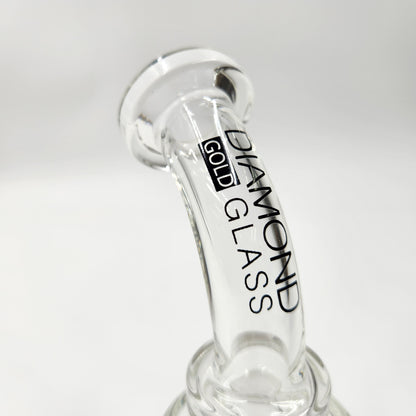 7" Diamond Glass Turbine Circ Perc Barrel Bong