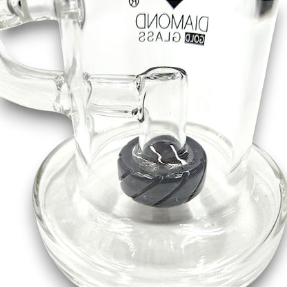 7" Diamond Glass Turbine Circ Perc Barrel Bong